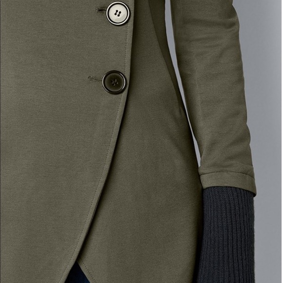 Knit Asymmetrical Button Front Jacket - Picture 2 of 4